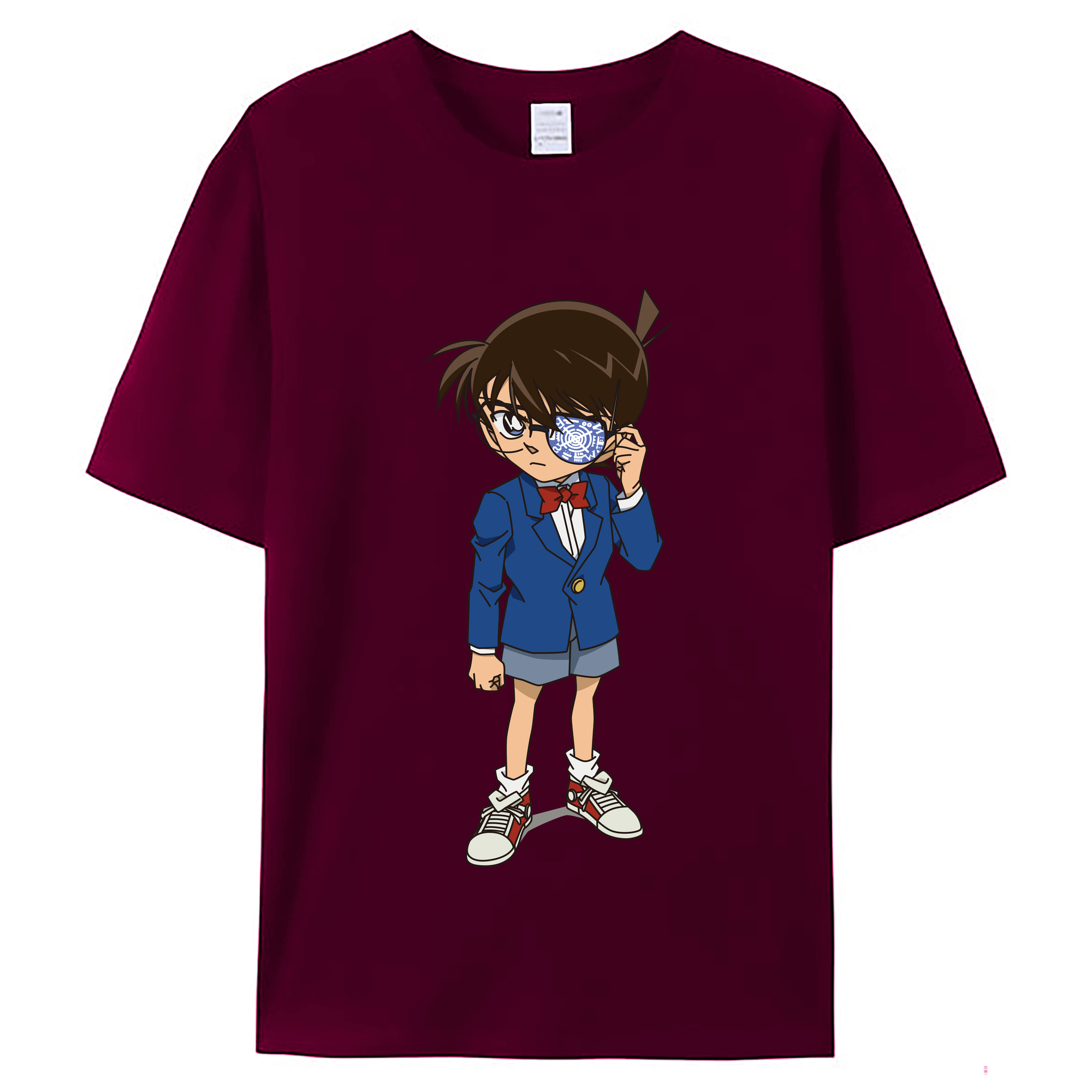 （画像用） 名探偵コナン 江戸川 コナン Detective Conan Conan Edogawa レディースカジュアルプリントTシャツ（綿100％）
